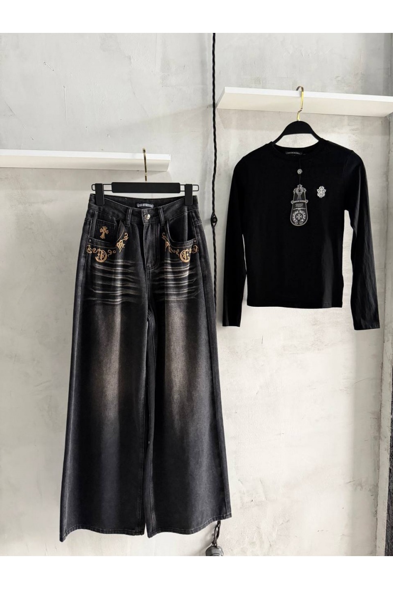 Chrome Hearts Женские джинсы premium
