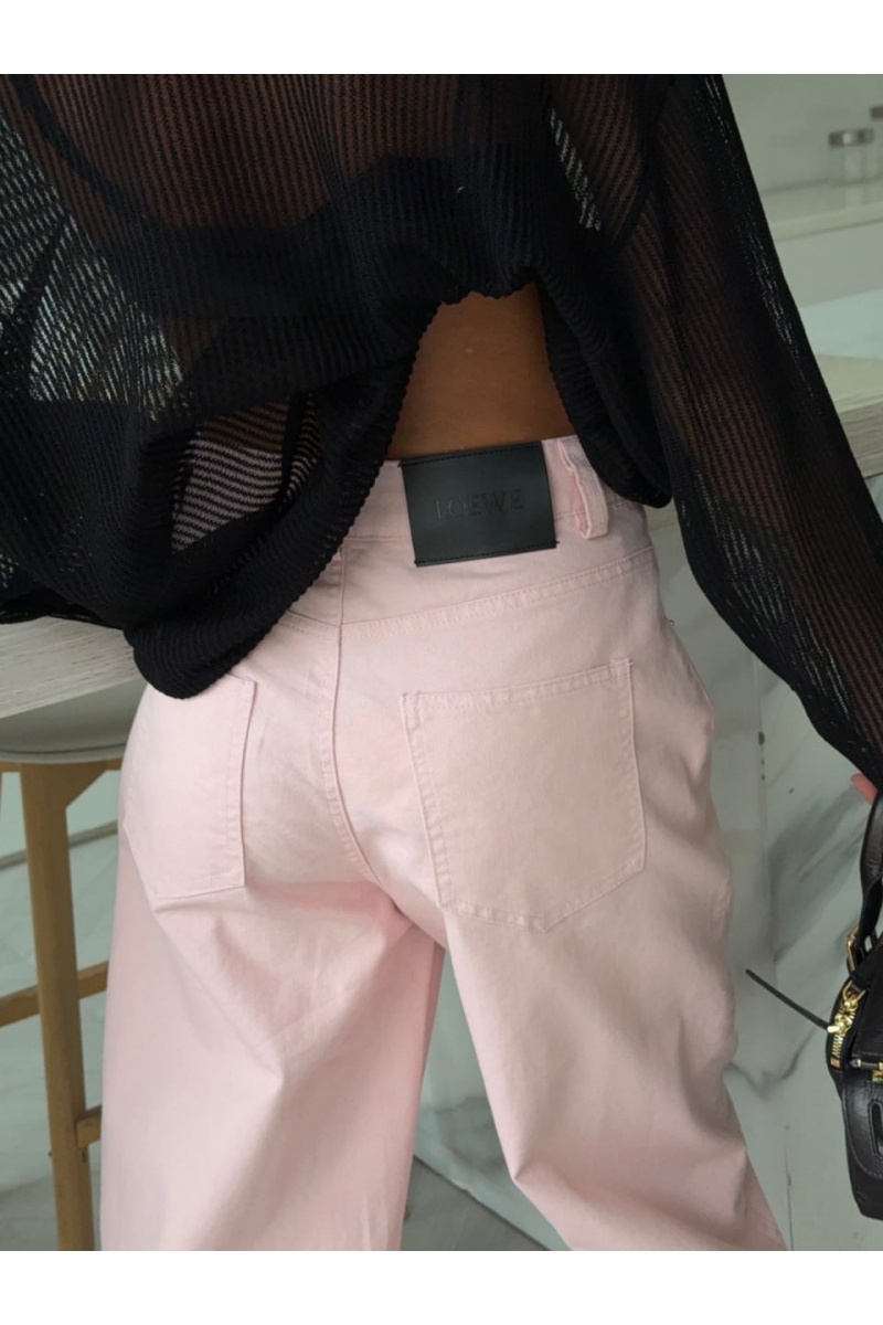Loewe Розовые женские джинсы 