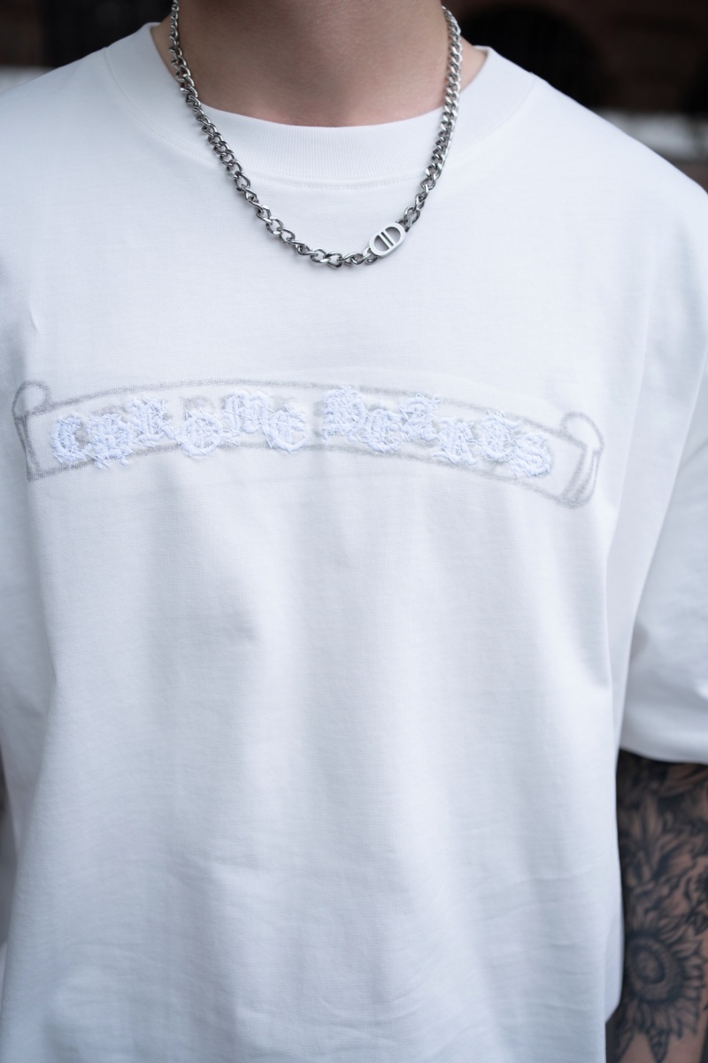 Chrome Hearts Белая оверсайз футболка Premium