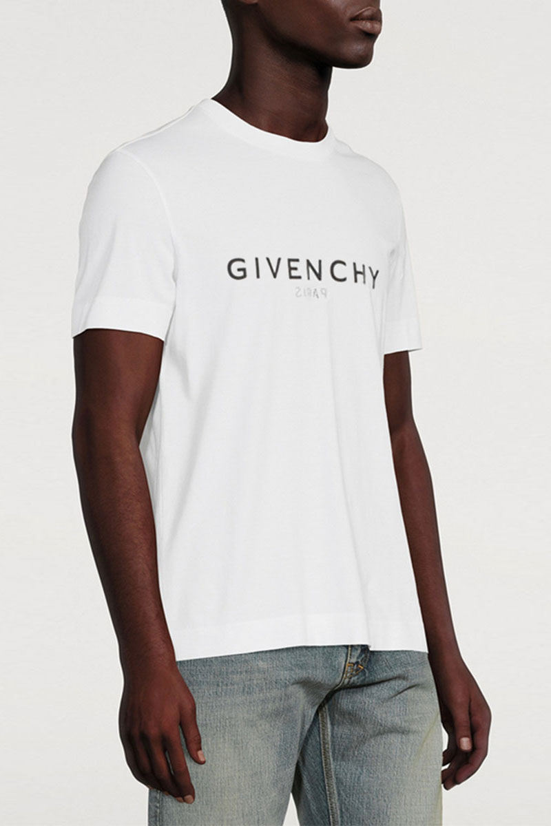 Givenchy Мужская футболка Paris Reverse - White
