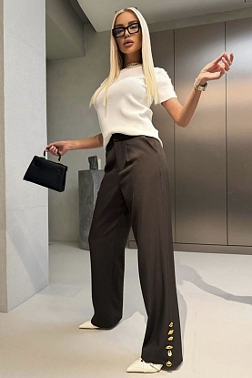Женские брюки premium - Brown
