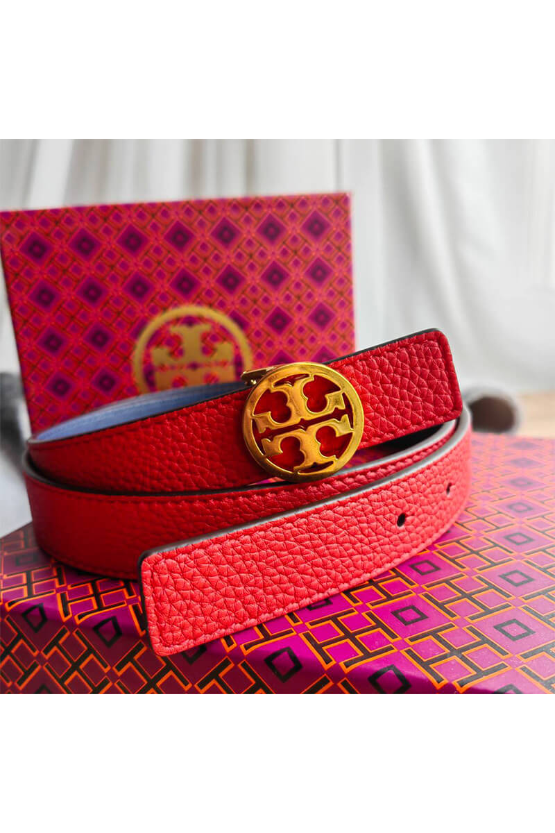Designer Clothing Двусторонний кожаный ремень Tory Burch - длина 80 / 85 см