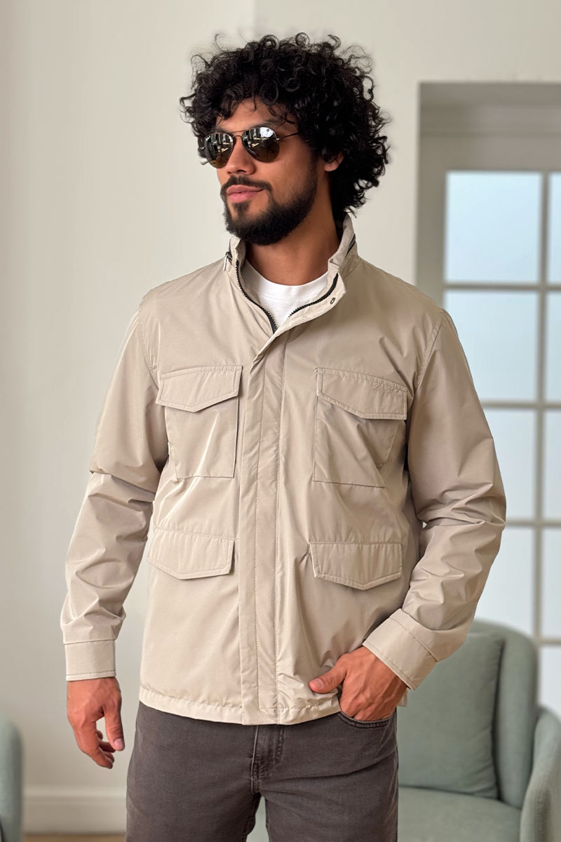 Loro Piana Мужская бежевая куртка Traveler