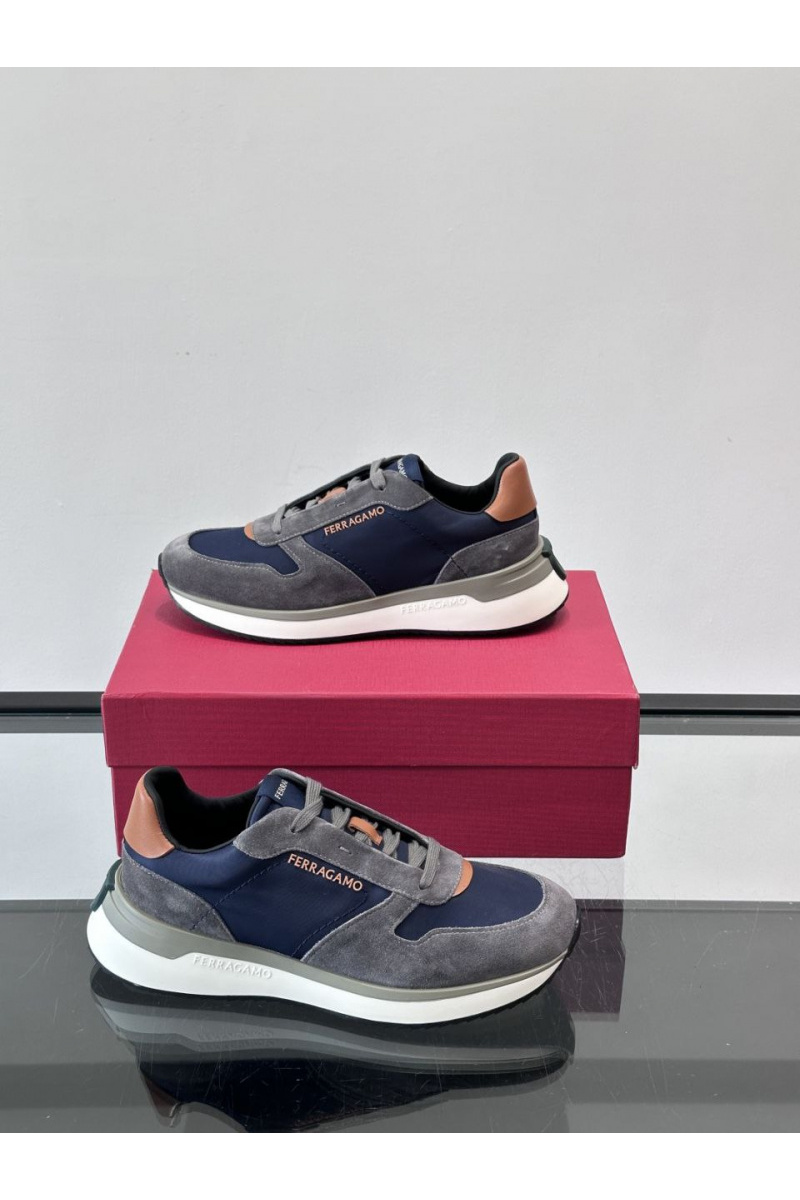 Salvatore Ferragamo Мужские комбинированные кроссовки