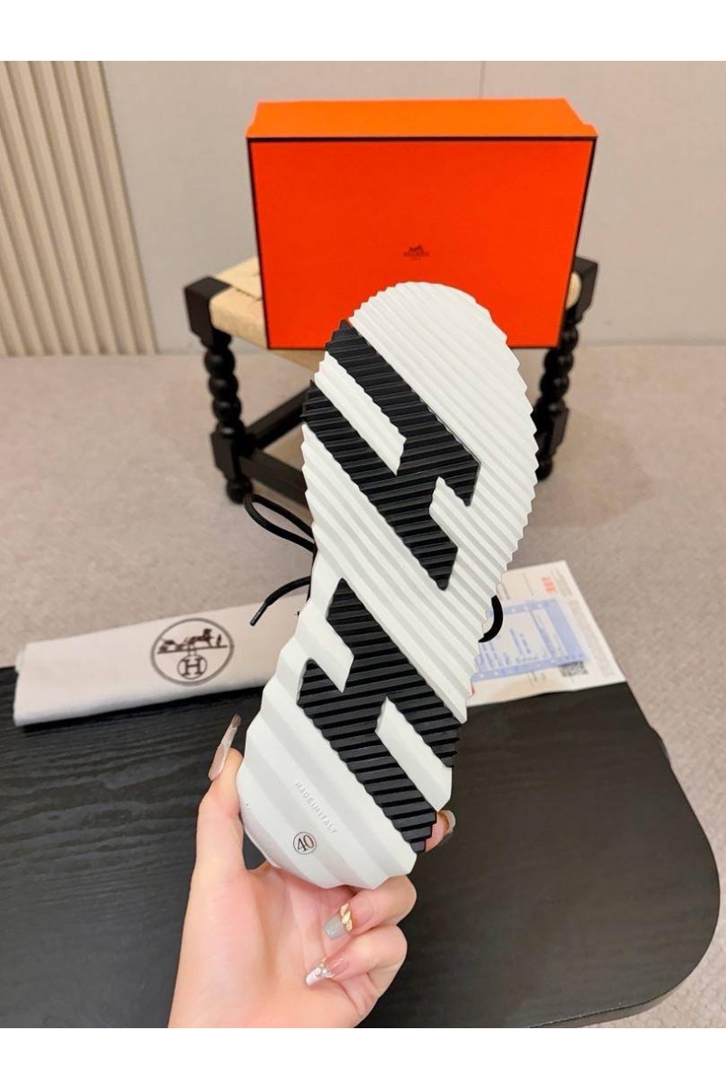 Hermes Текстильные кроссовки lift slip-on