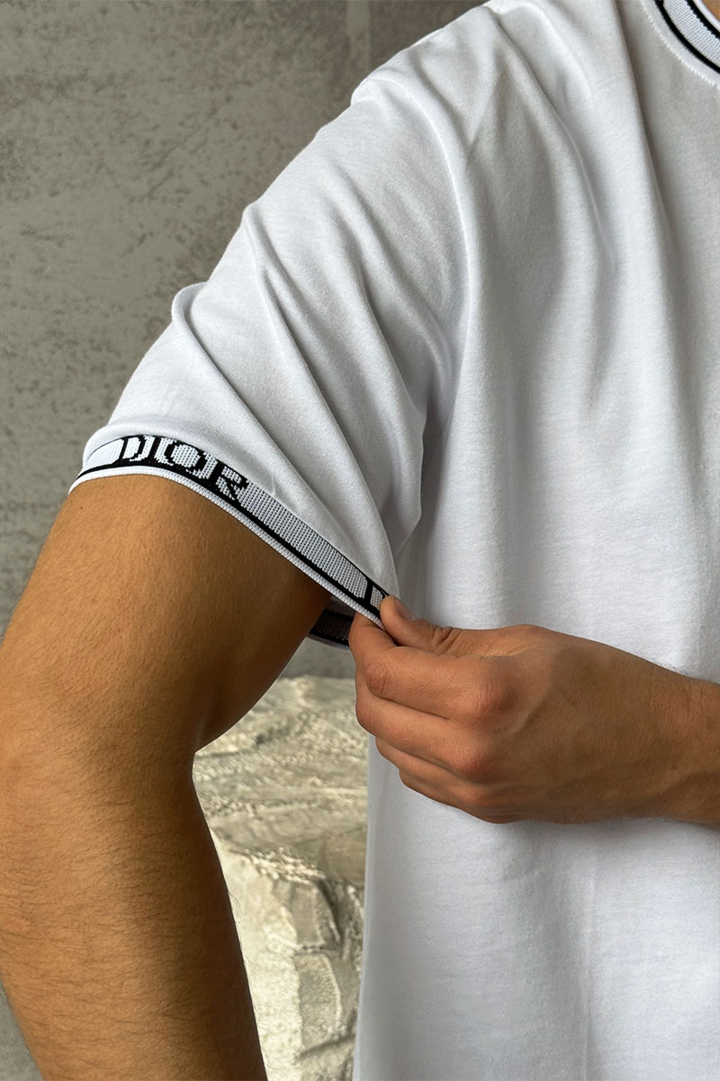Dior Белая оверсайз футболка