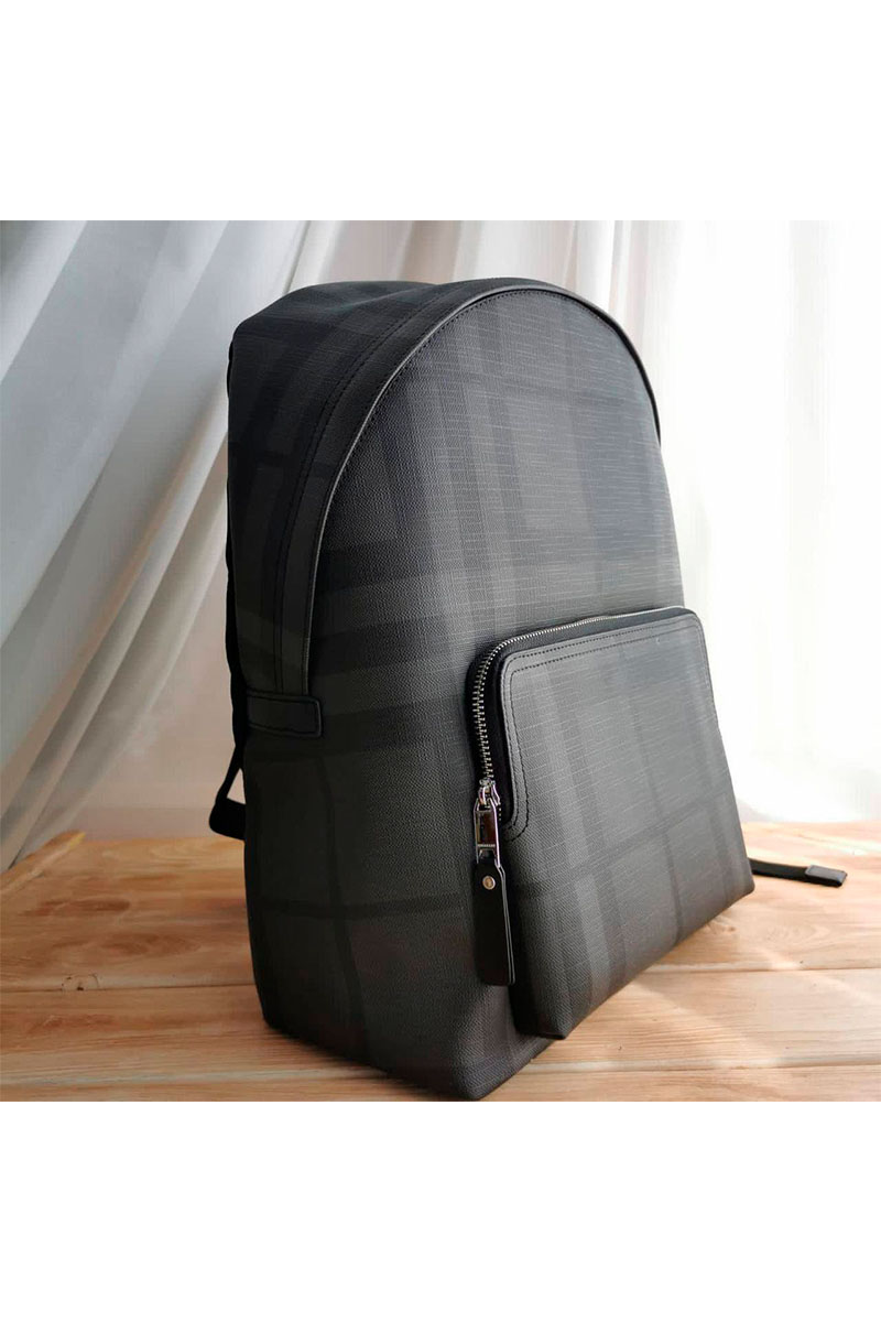 Burberry Кожаный рюкзак London Check 43x30 см