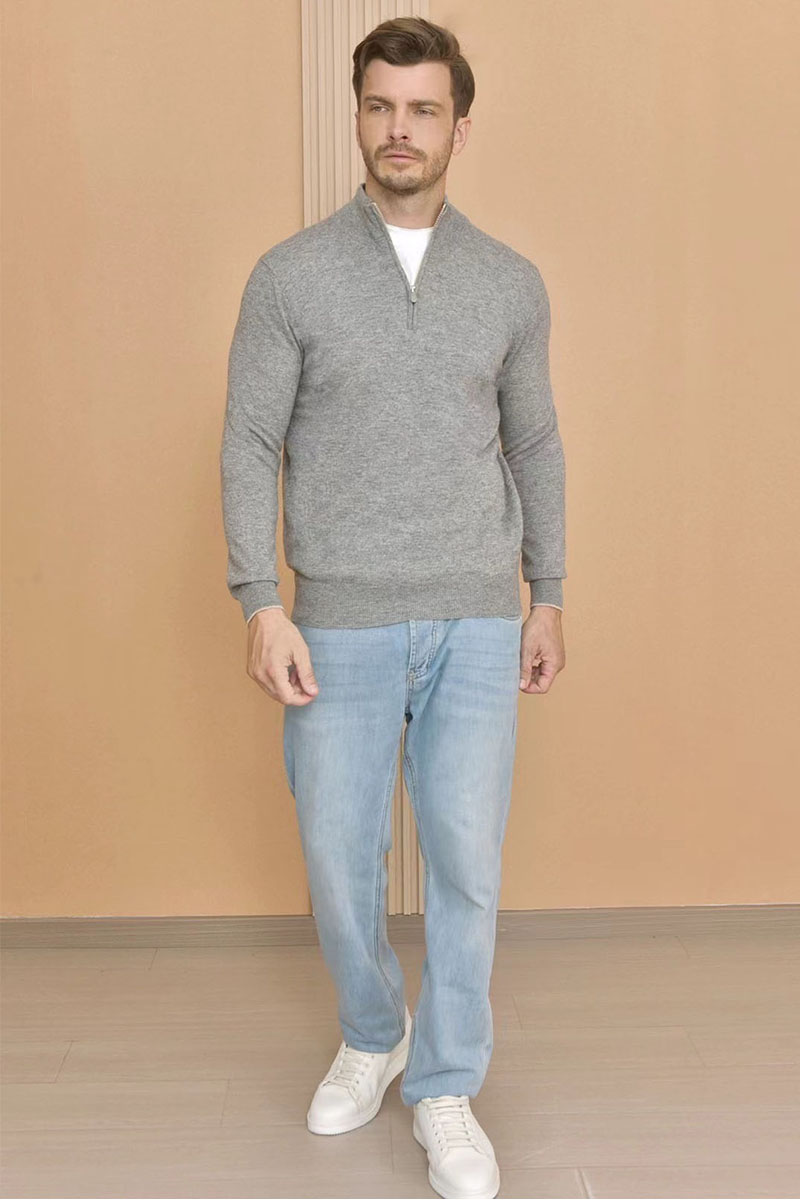 Brunеllо Сuсinеlli Кашемировый свитер Premium - Grey