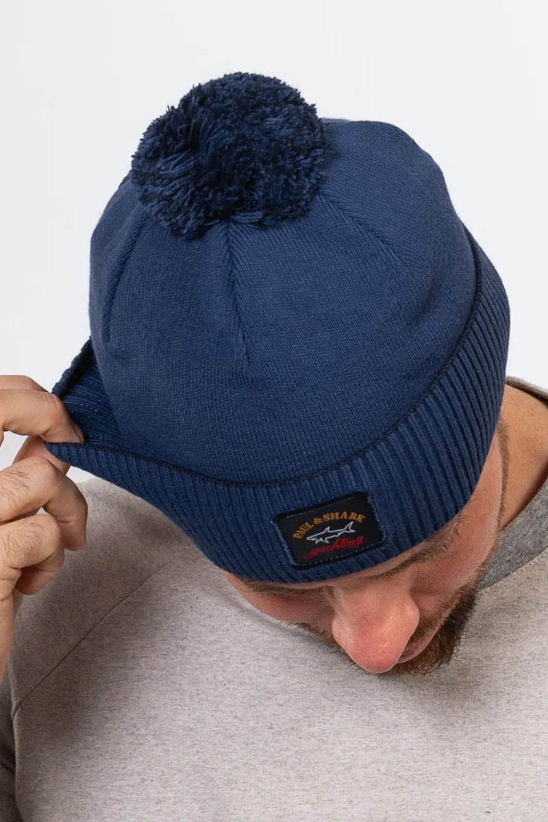 Paul & Shark Шапка на флисе logo-badge - Blue