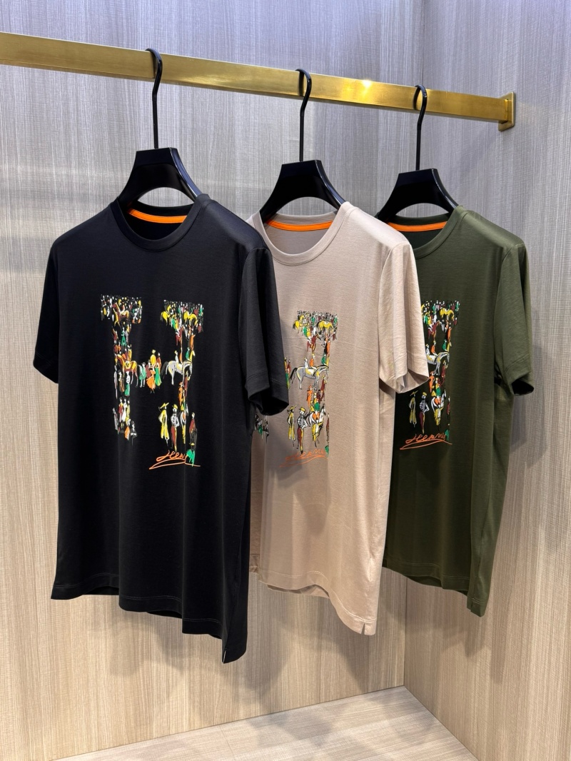 Hermes Мужская футболка Premium - Black 