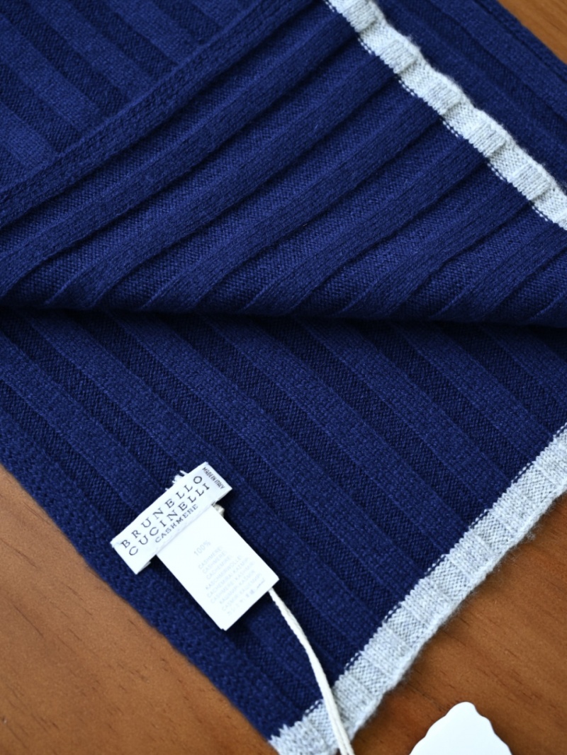 Brunеllо Сuсinеlli Кашемировый шарф premium - Purplish Blue