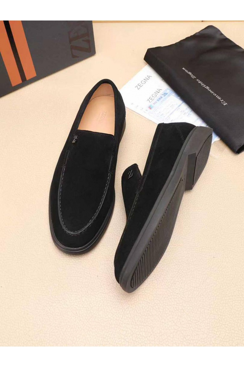 Zegna Мужские замшевые лоферы