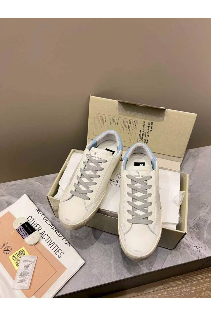 Designer Clothing Женские кожаные кроссовки Golden Goose Super Star premium