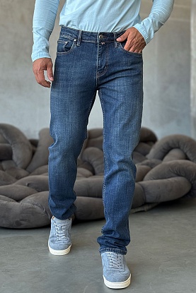 Мужские синие джинсы regular fit