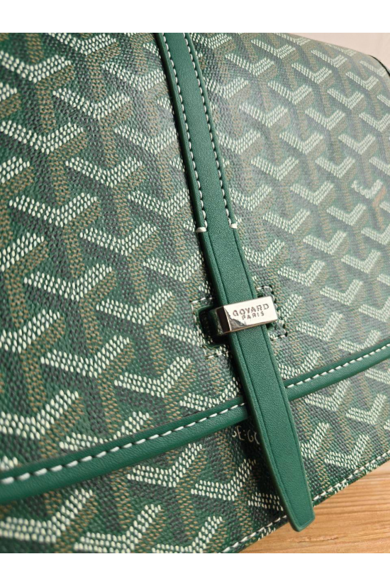 Designer Clothing Кожаная сумка Goyard Belvedere MM 27x21 см