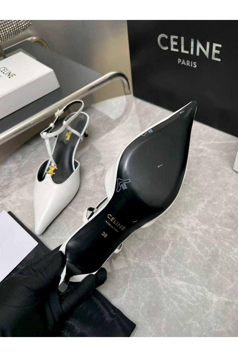 Celine Женские кожаные туфли premium