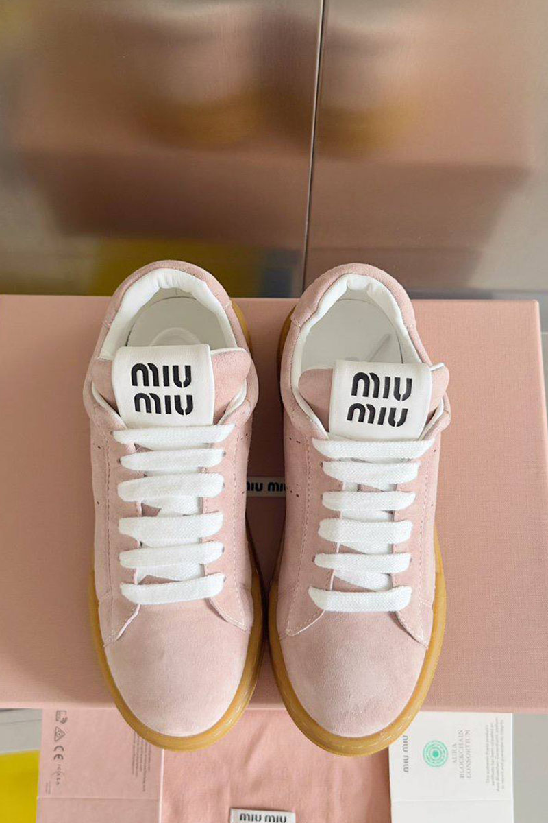 MIU MIU Женские кроссовки Premium - Pink