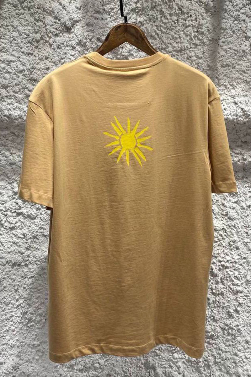 Givenchy Зелёная оверсайз футболка 4G Sun Print
