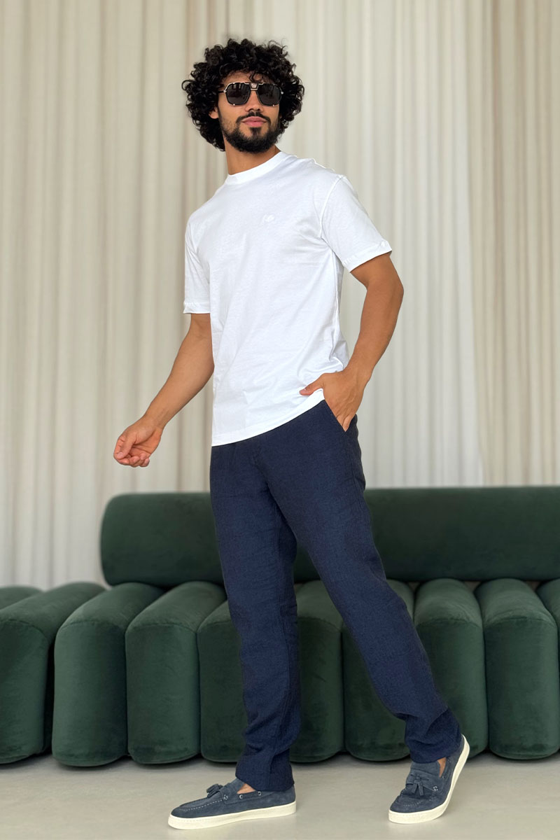 Loro Piana Мужская белая футболка 