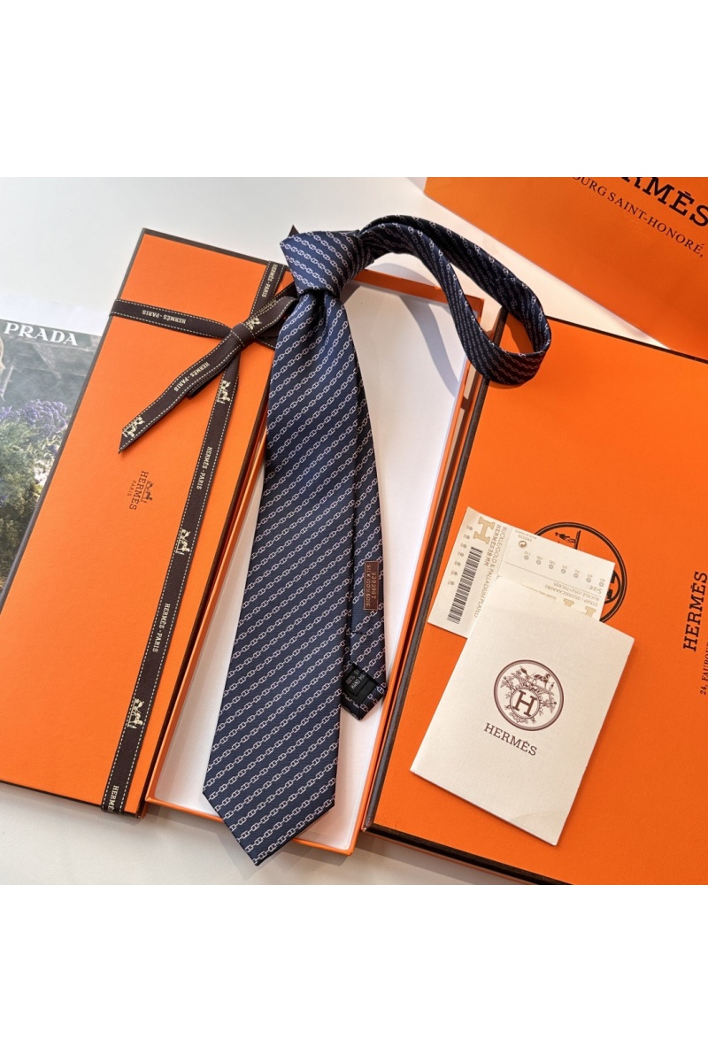 Hermes Галстук Jetez l'Ancre premium - Navy