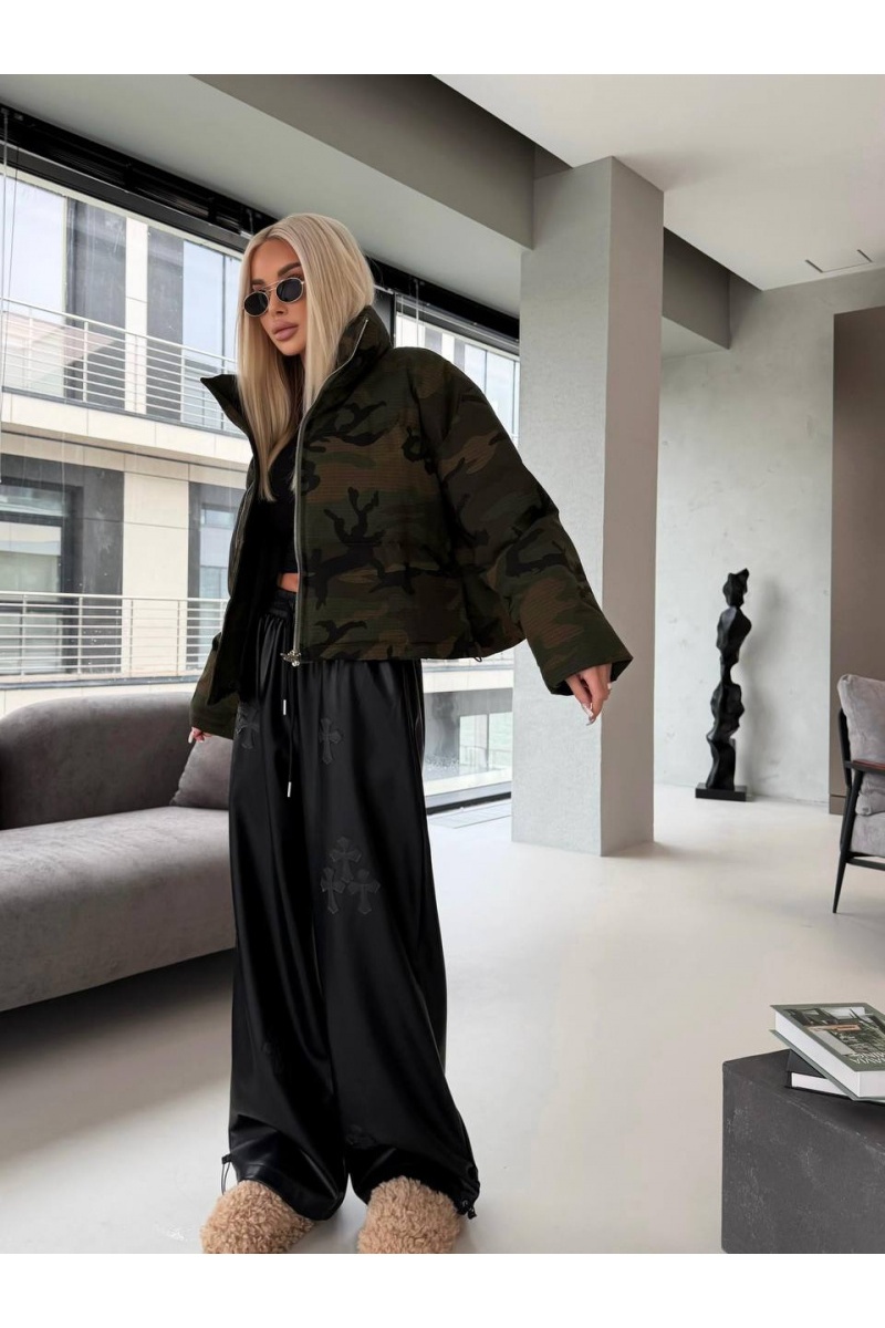 Chrome Hearts Женская пуховая куртка Military