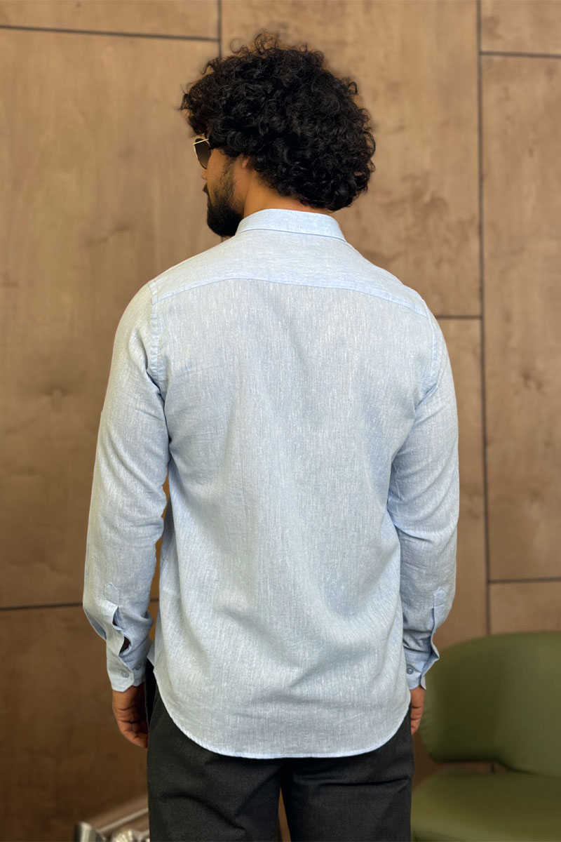 Polo Ralph Lauren Мужская рубашка голубого цвета