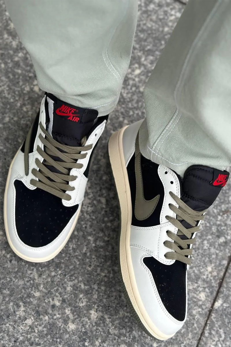 Nike Кроссовки Travis Scott x AJ1 Low OG "Olive"