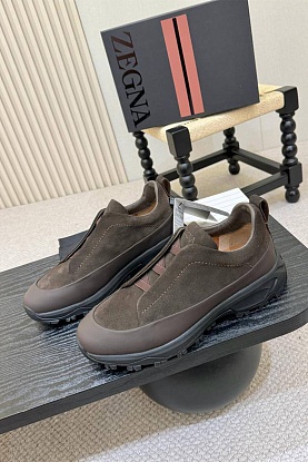 Замшевые кроссовки Triple Stitch Monte - Brown