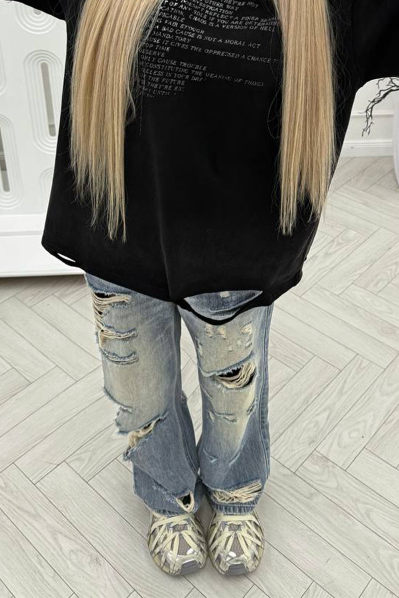 Balenciaga Рванные женские джинсы 