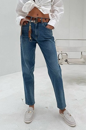 Женские синие джинсы Slouchy