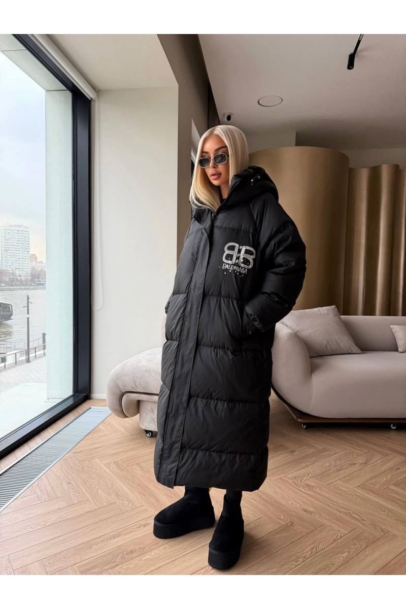 Balenciaga Женская пуховая куртка Premium - Black