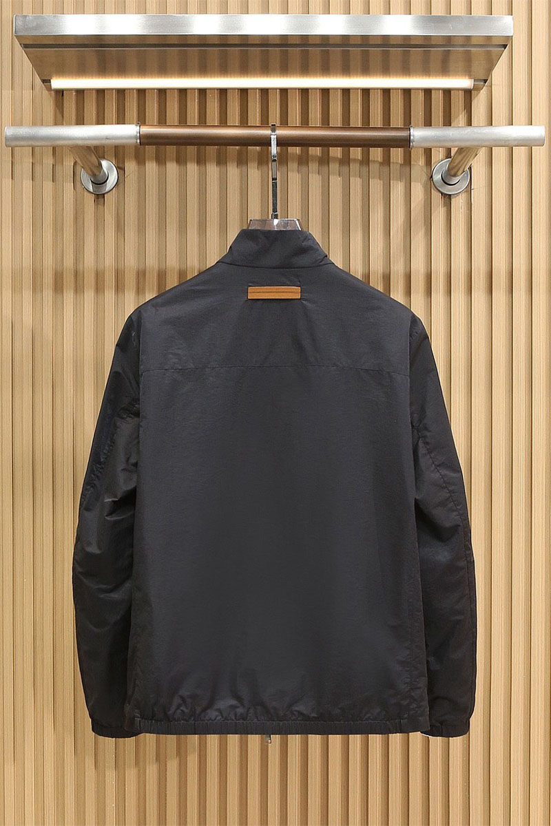 Zegna Мужская чёрная ветровка 