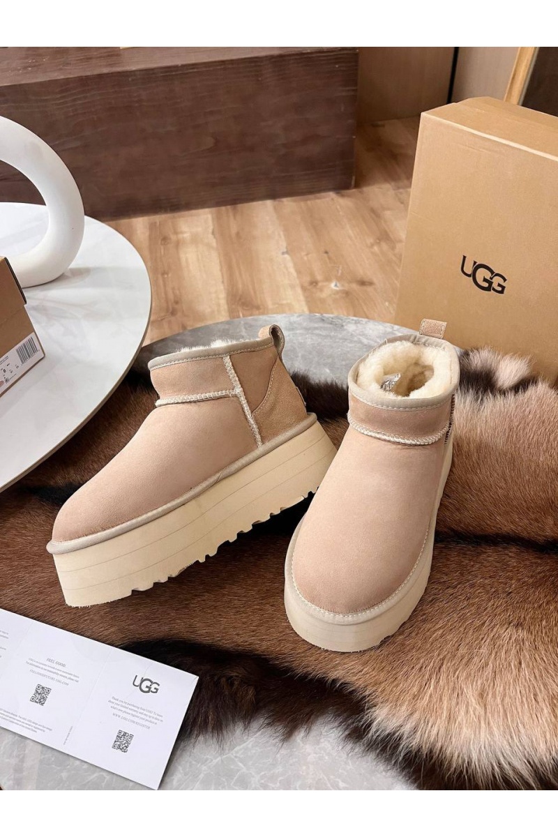 UGG Женские ботинки Classic Ultra Mini Platform - Beige