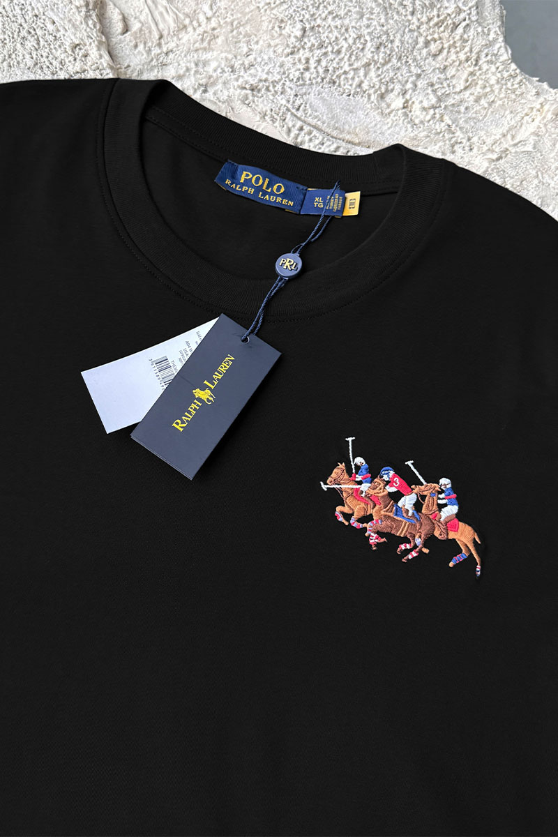 Polo Ralph Lauren Мужская чёрная футболка Match Club