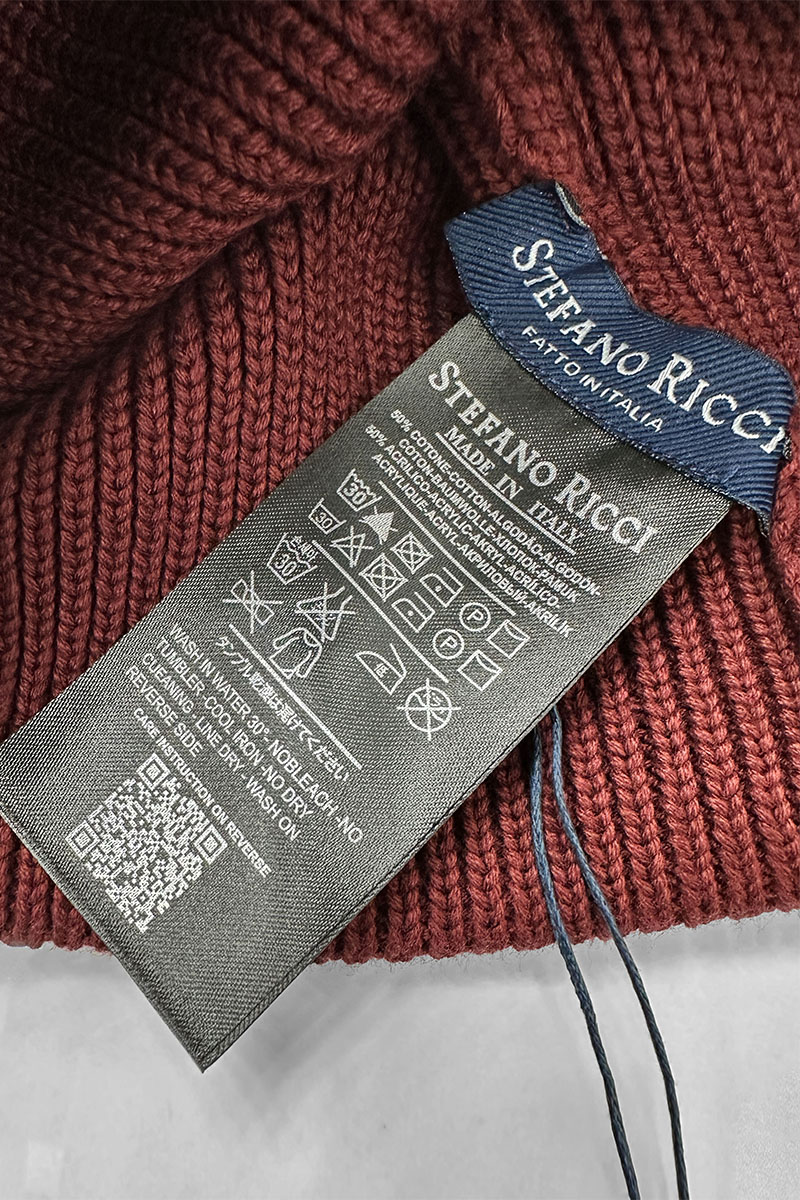 Stеfаnо Riссi Шапка logo-embroidered - Burgundy