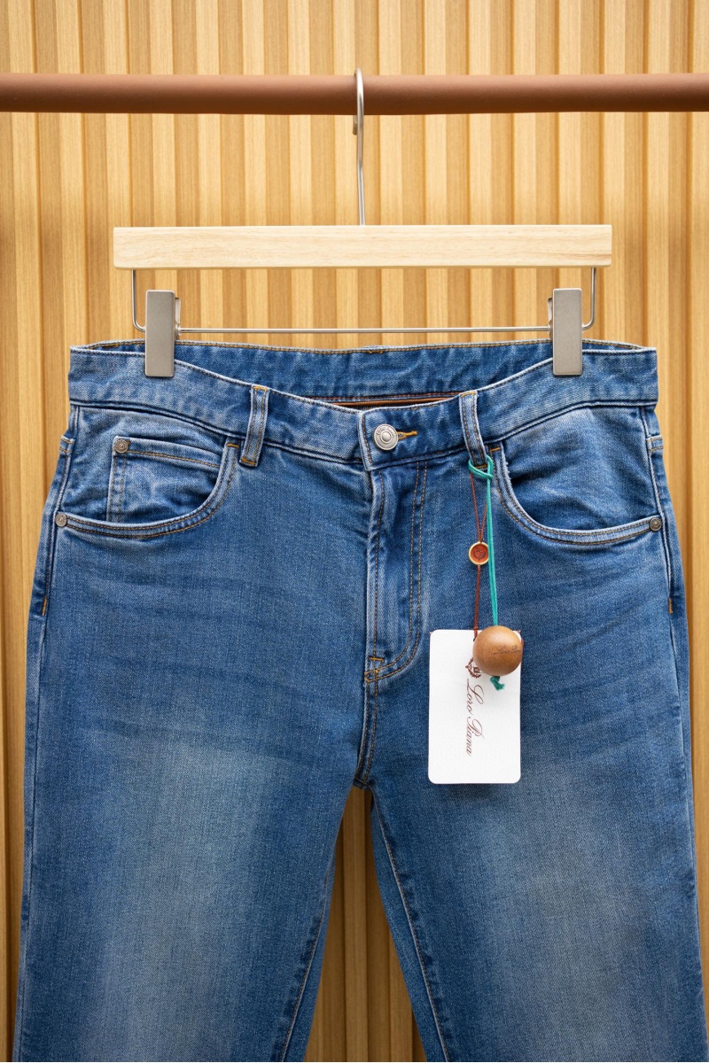 Loro Piana Мужские синие джинсы Premium 