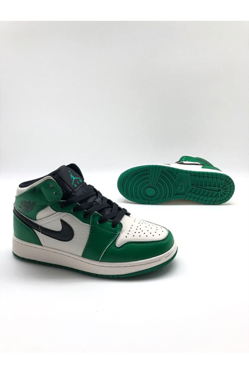 Nike Женские кроссовки Dunk High - White / Green