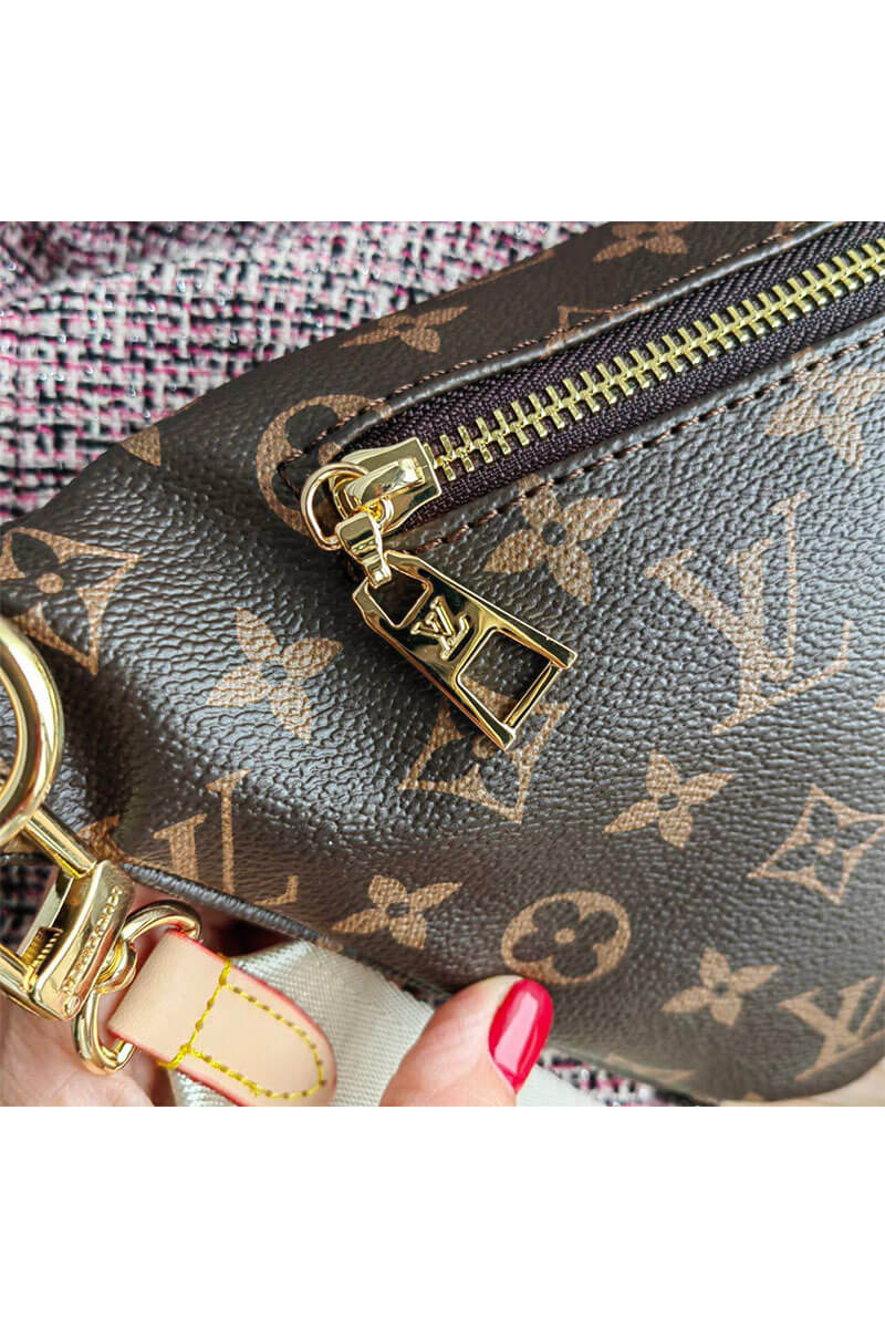 Lоuis Vuittоn Кожаная сумка на пояс Monogram 39x16.5 см