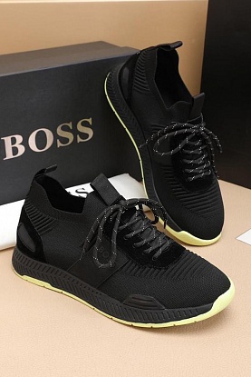 Текстильные кроссовки Titanium - Black / Yellow