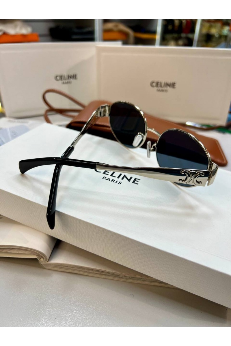 Celine Солнцезащитные очки Triomphe - Black / Silver