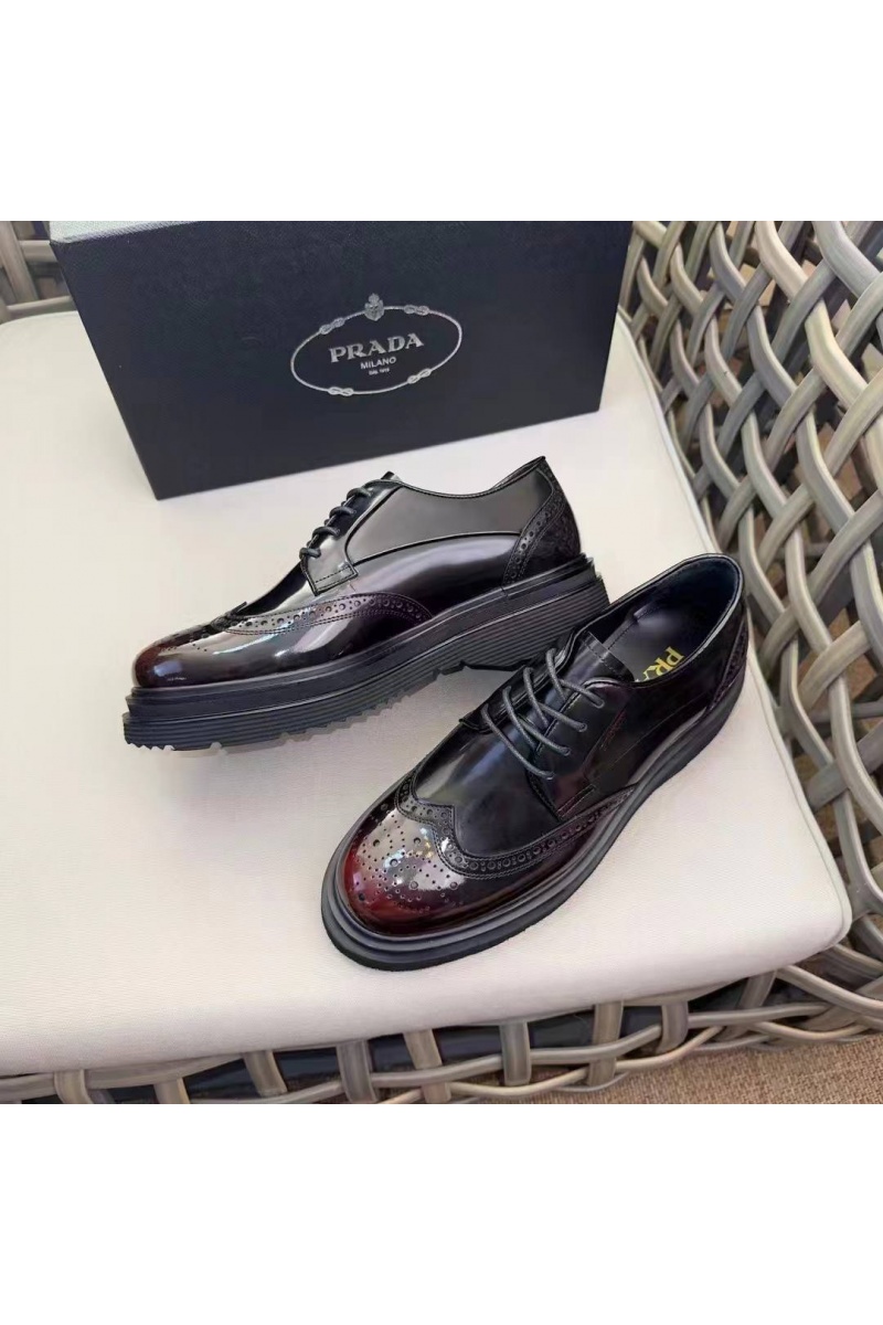 Prada Лакированные ботинки premium - Black / Brown