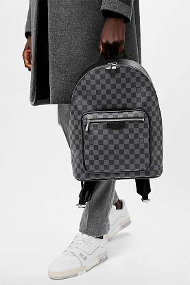 Кожаный рюкзак Josh Damier Graphite 40x30 см