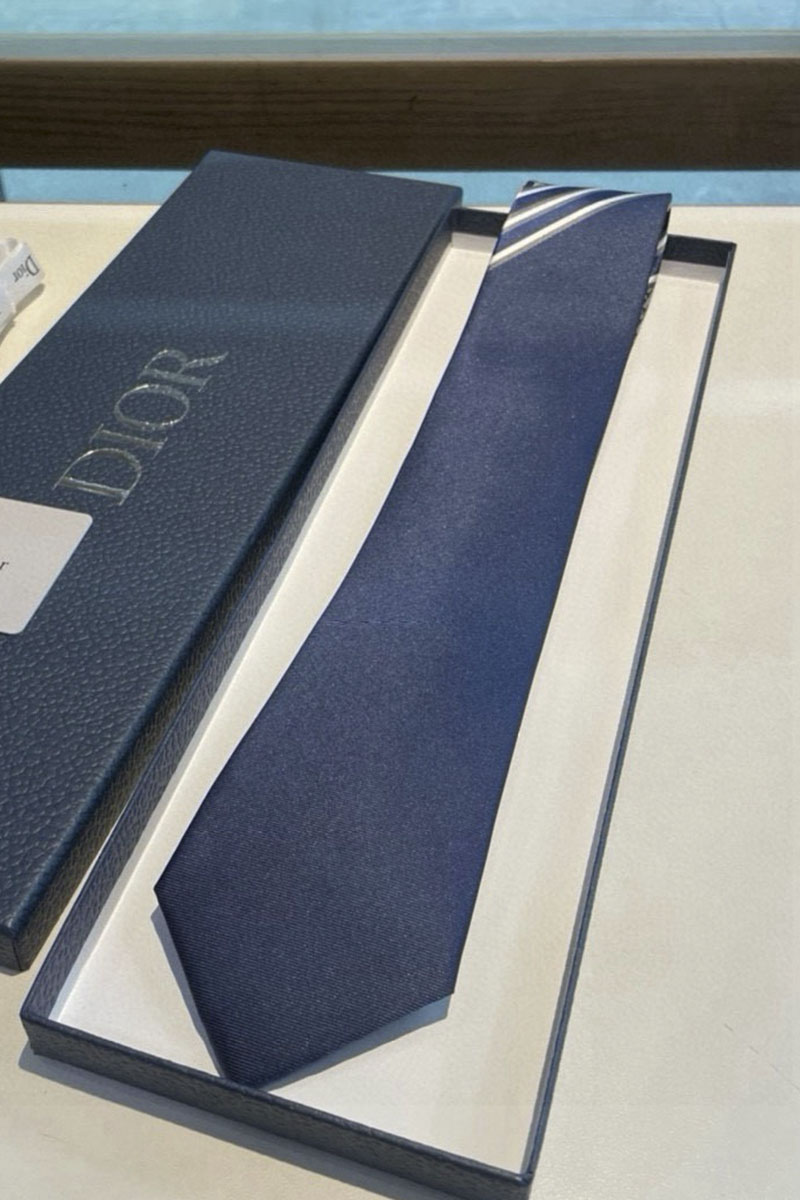 Dior Галстук Oblique premium - Navy