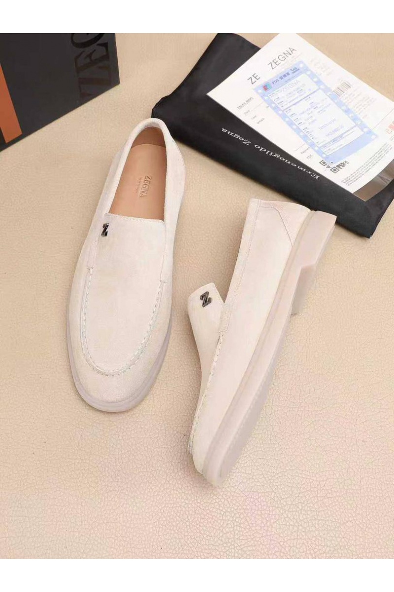 Zegna Мужские замшевые лоферы 