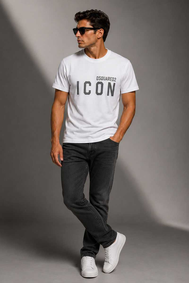 Dsquared2 Мужская футболка "ICON" - White