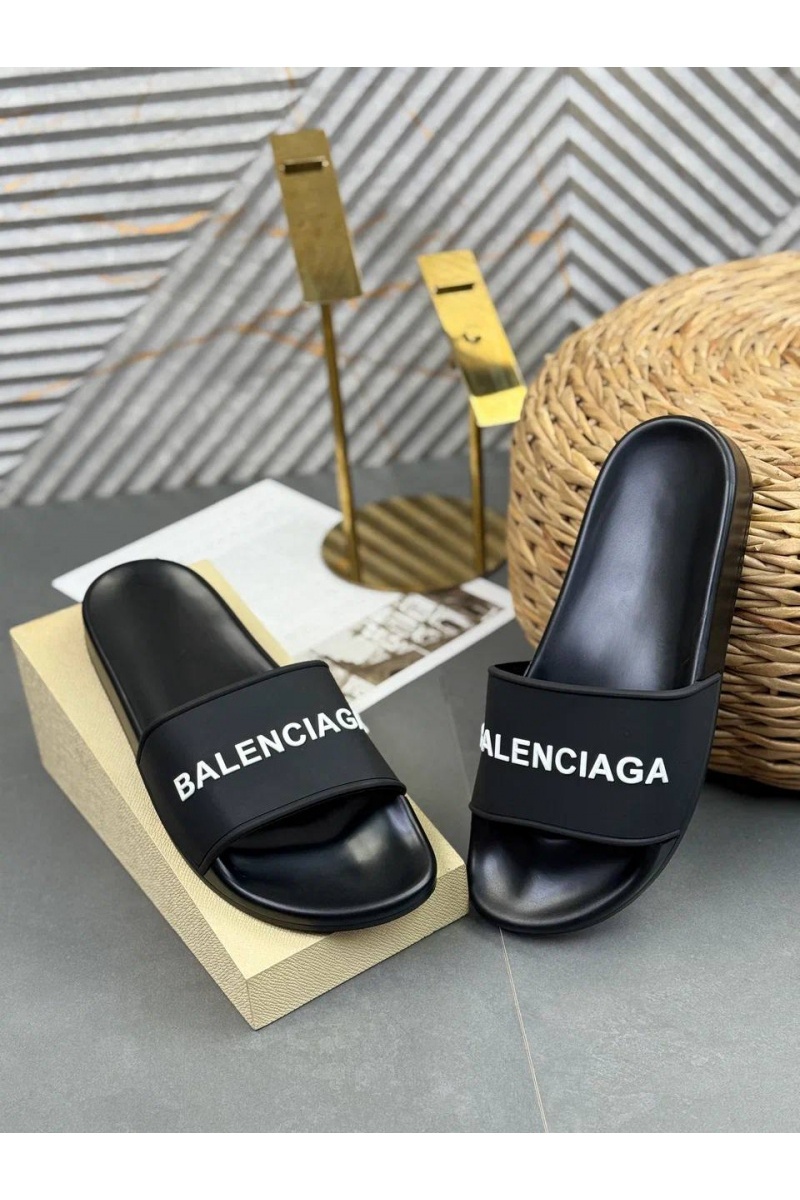 Balenciaga Мужские шлёпанцы embossed-logo