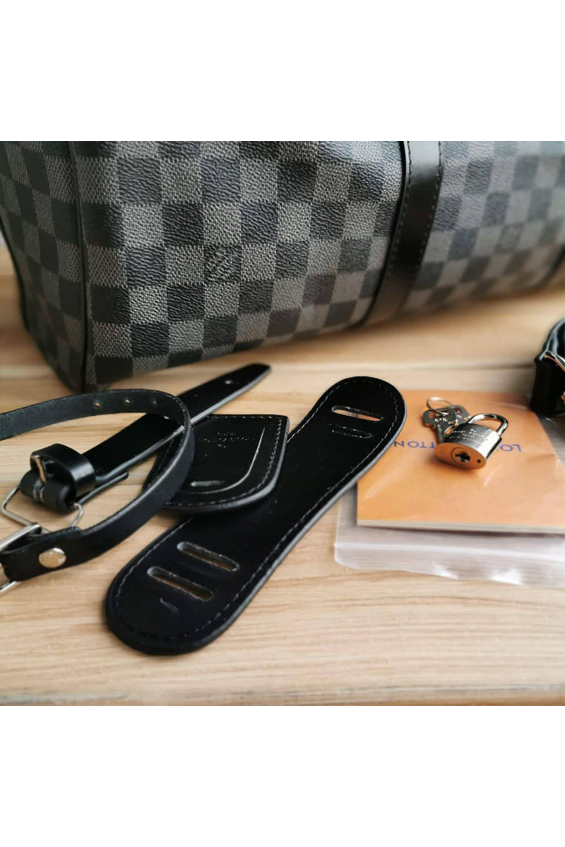 Lоuis Vuittоn Дорожная сумка Keepall Damier Graphite 45x27 см