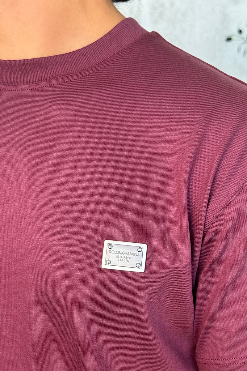 Dоlсе & Gаbbаnа Костюм бордового цвета logo-plaque