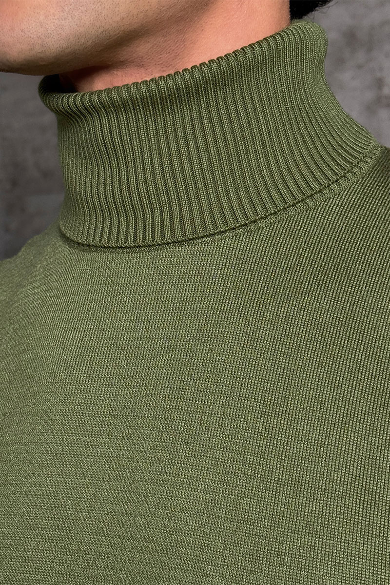 Stone Island Водолазка зелёного цвета compass-patch