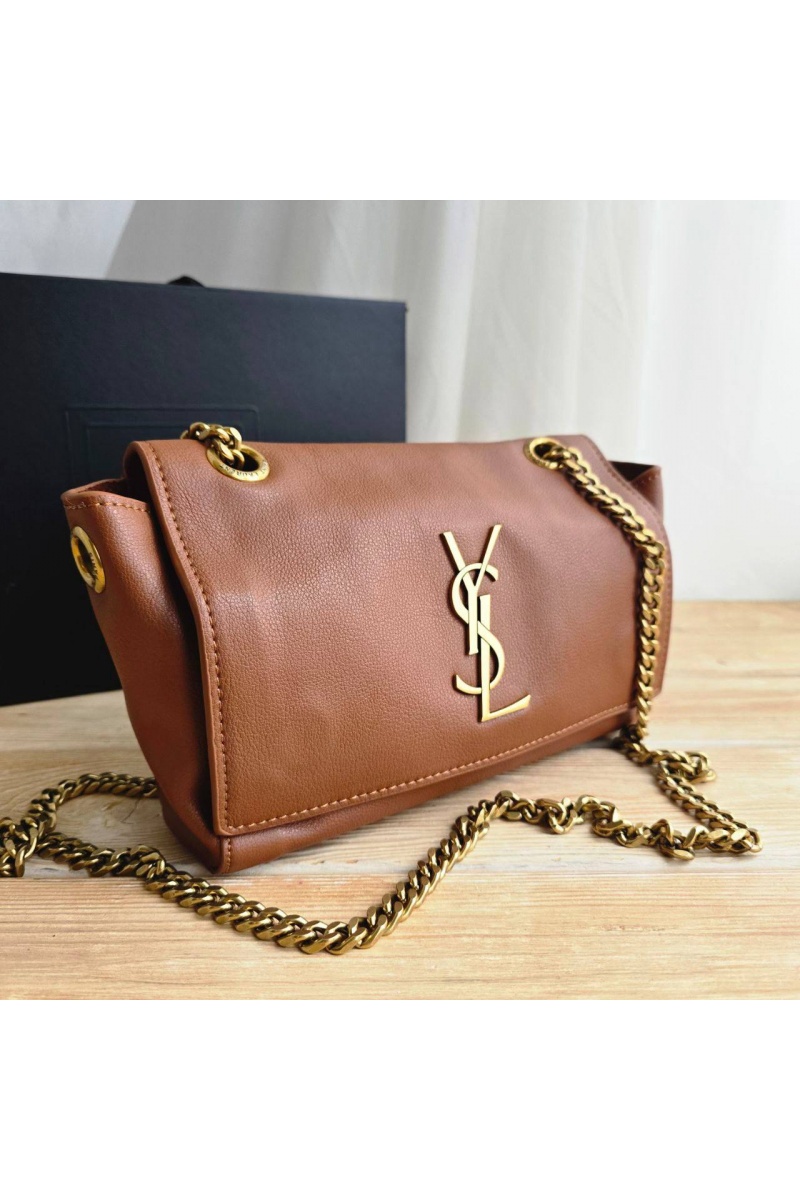 Yves Saint Laurent Кожаная сумка Kate 25x14 см